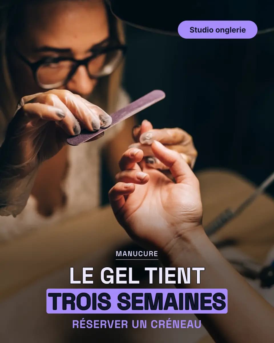 LE GEL TIENT TROIS SEMAINES, Studio onglerie