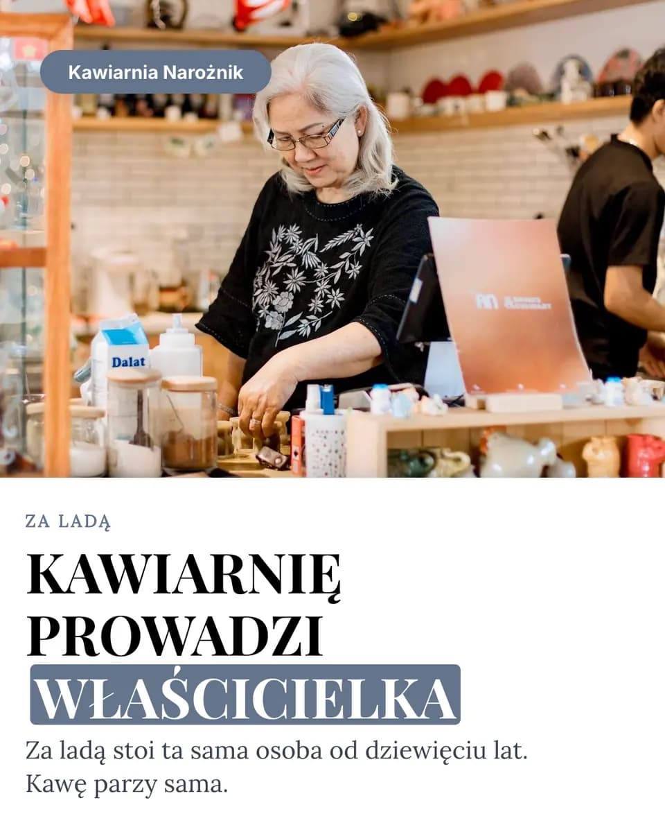 KAWIARNIĘ PROWADZI WŁAŚCICIELKA, Kawiarnia Narożnik