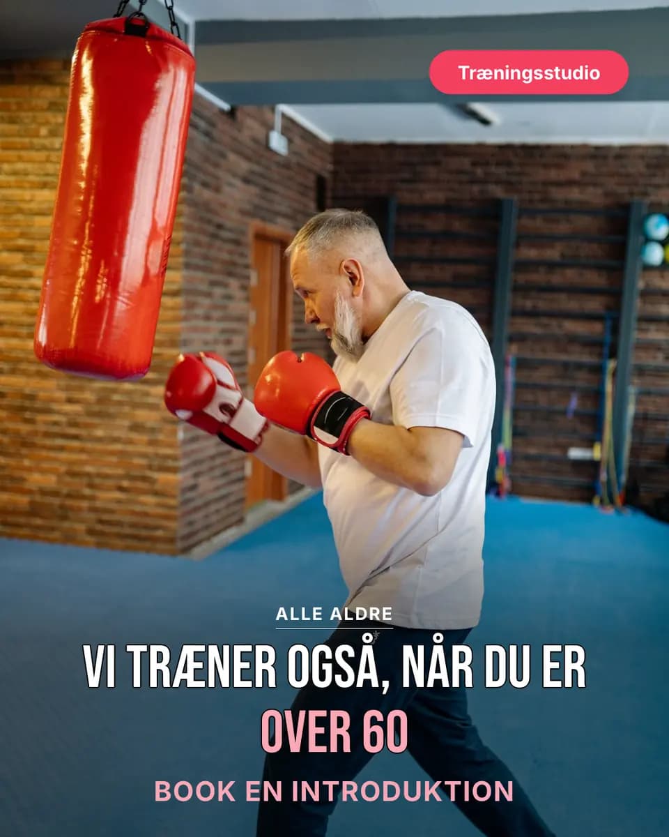 Vi træner også, når du er over 60, Træningsstudio