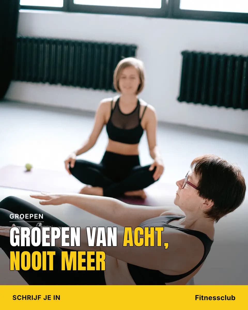 GROEPEN VAN ACHT, NOOIT MEER, Fitnessclub