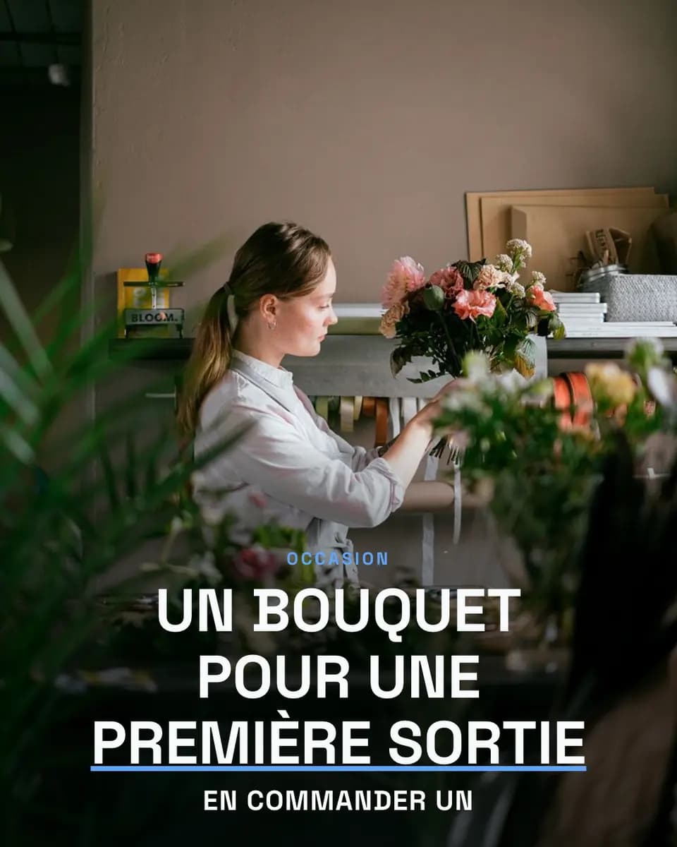 UN BOUQUET POUR UNE PREMIÈRE SORTIE, Atelier Floral