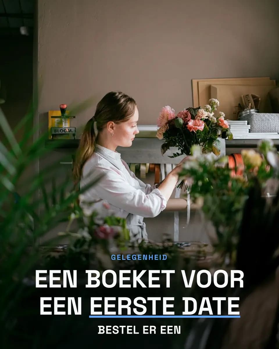 EEN BOEKET VOOR EEN EERSTE DATE, Bloemenatelier
