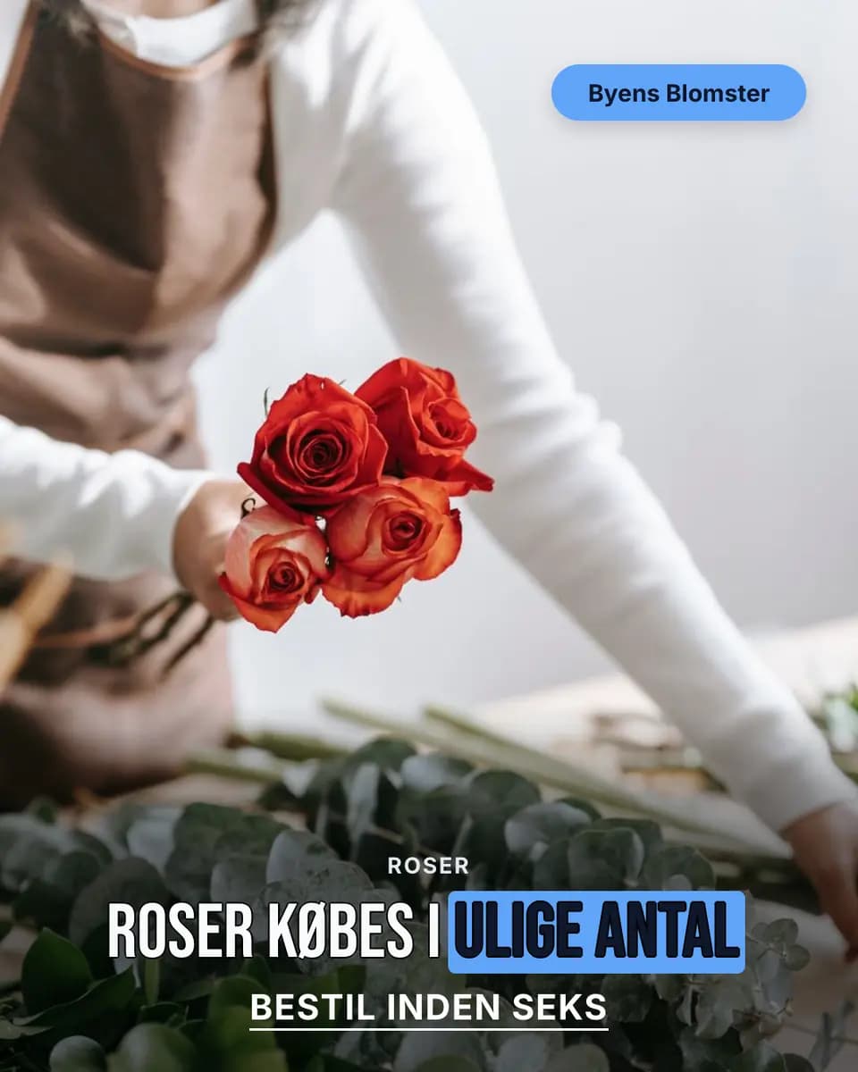 Roser købes i ulige antal, Byens Blomster