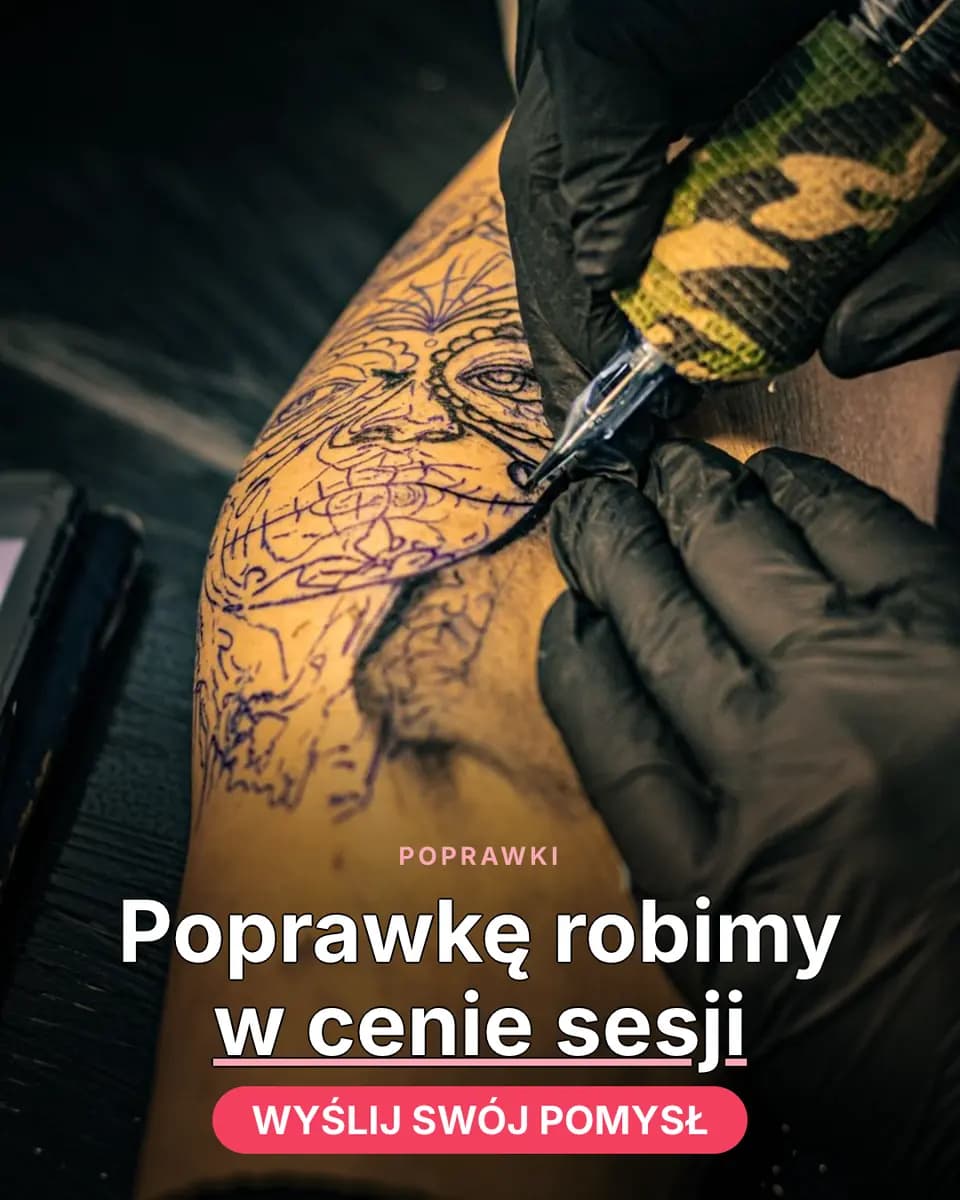 Poprawkę robimy w cenie sesji, Studio Tatuażu