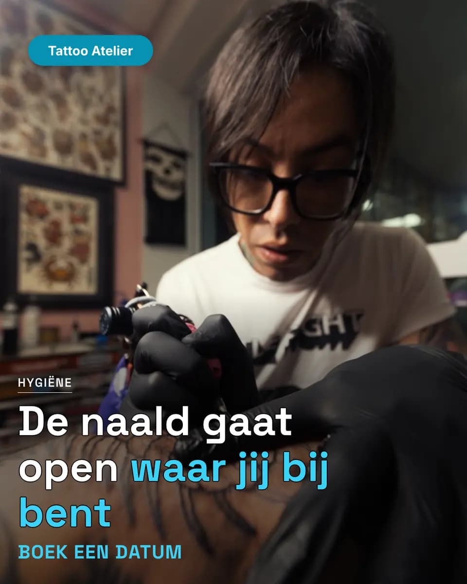 De naald gaat open waar jij bij bent, Tattoo Atelier