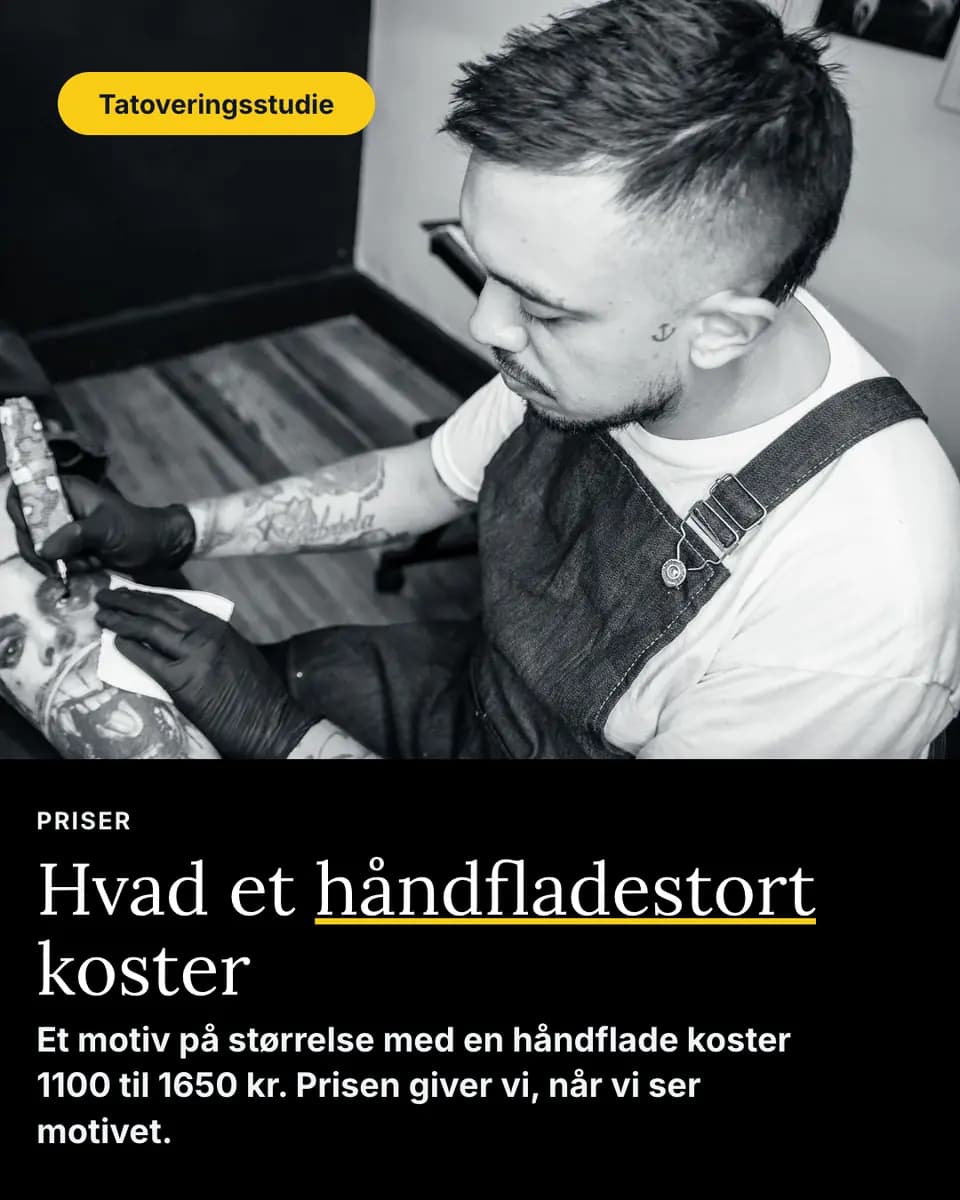 Hvad et håndfladestort koster, Tatoveringsstudie