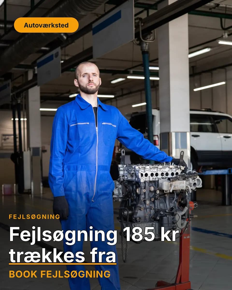 Fejlsøgning 185 kr trækkes fra, Autoværksted
