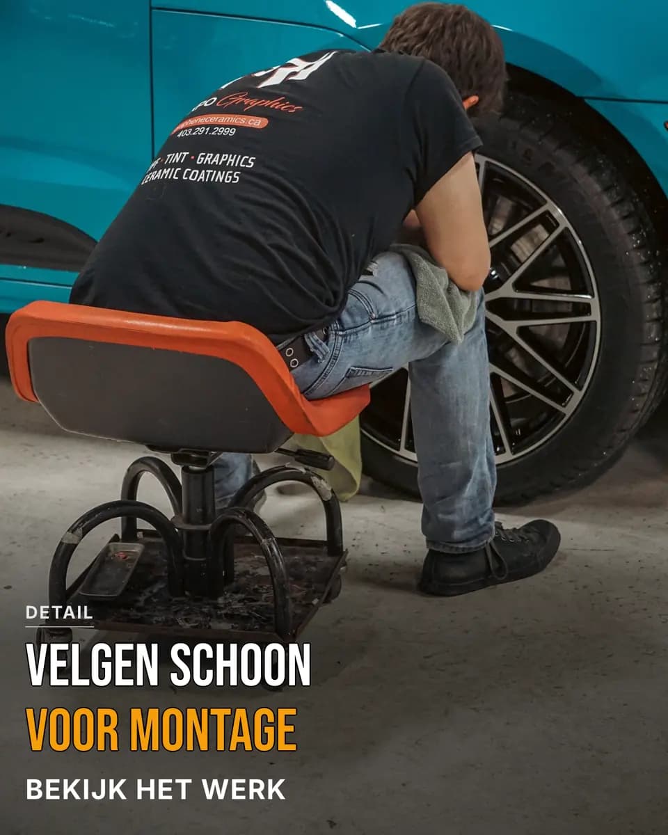 Velgen schoon voor montage, Bandenservice