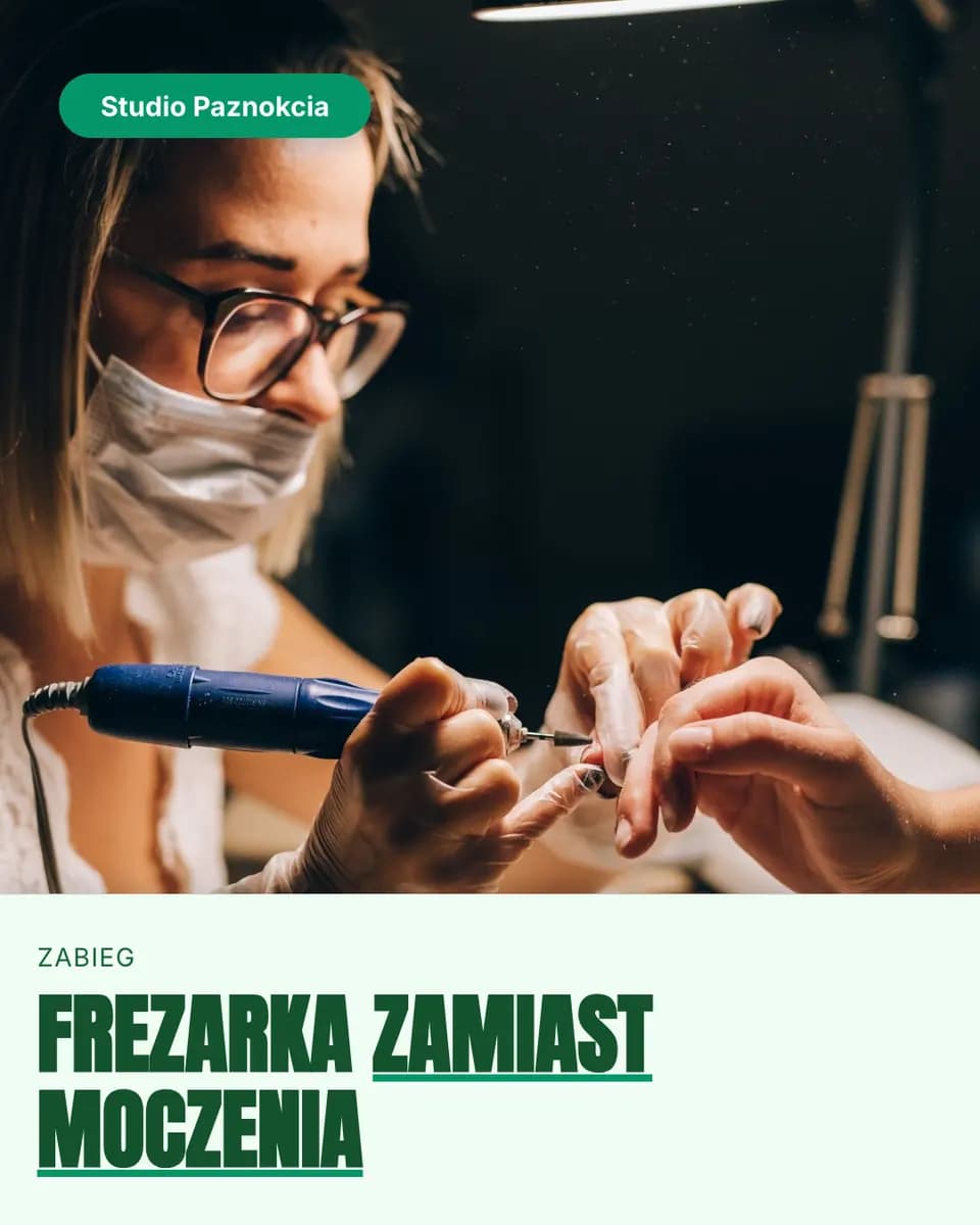 FREZARKA ZAMIAST MOCZENIA — Studio Paznokcia