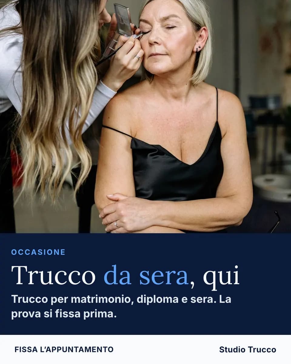 Trucco da sera, qui, Studio Trucco