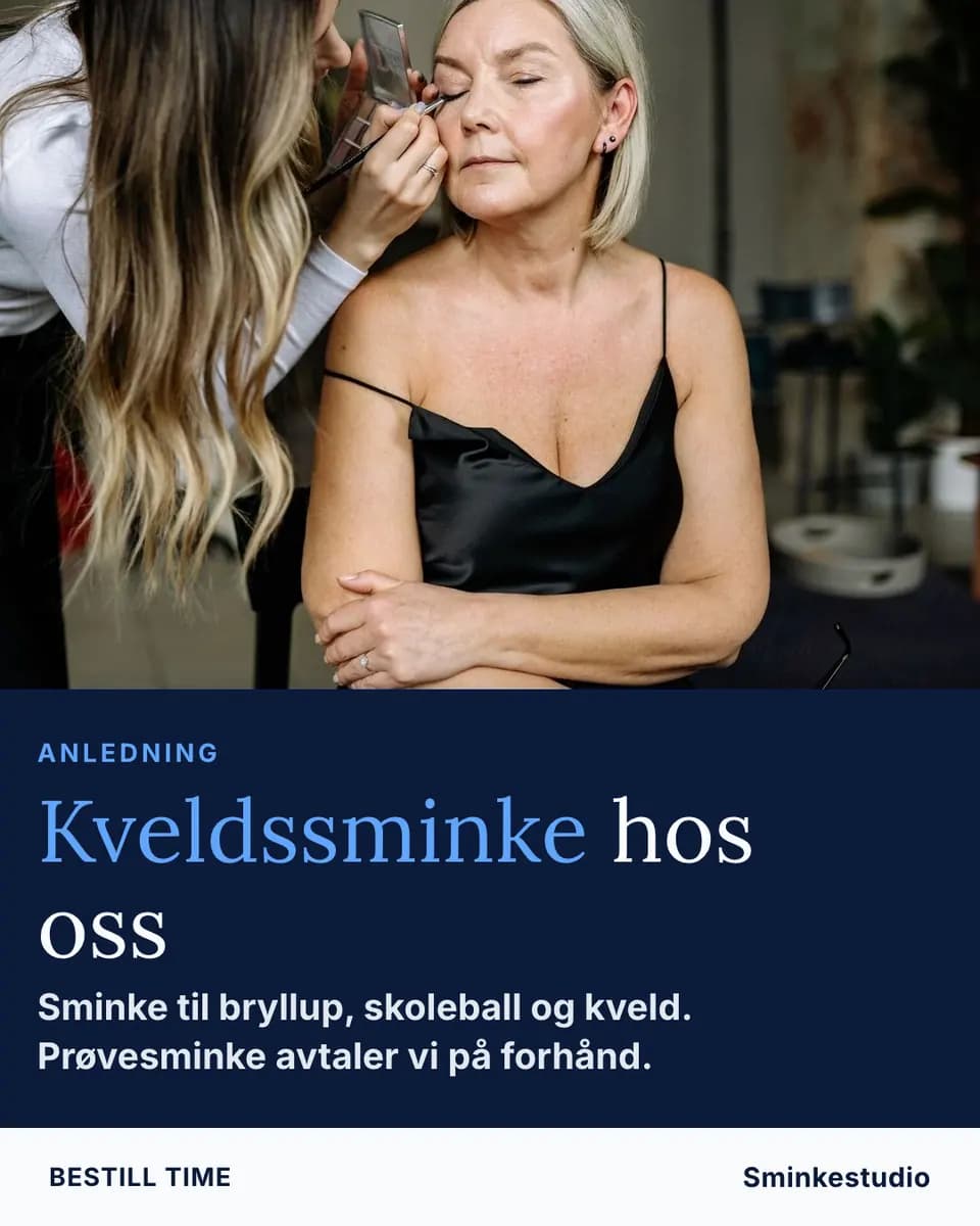 Kveldssminke hos oss, Sminkestudio