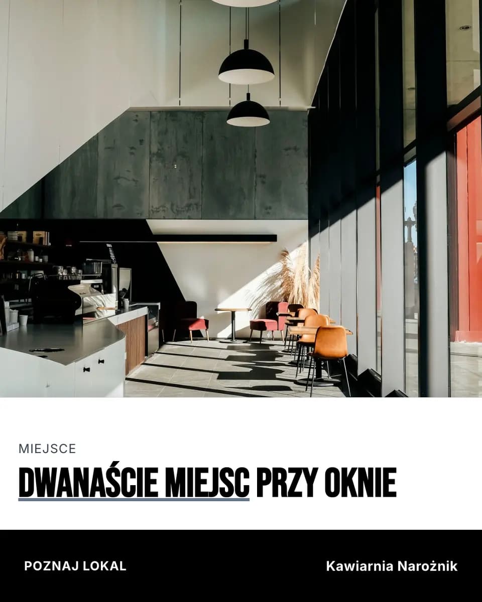 Dwanaście miejsc przy oknie — Kawiarnia Narożnik