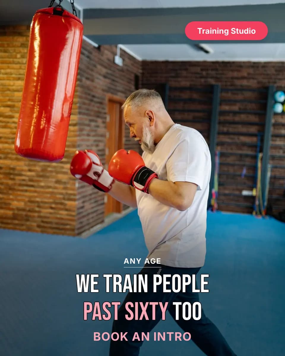 We train people past sixty too, Training Studio