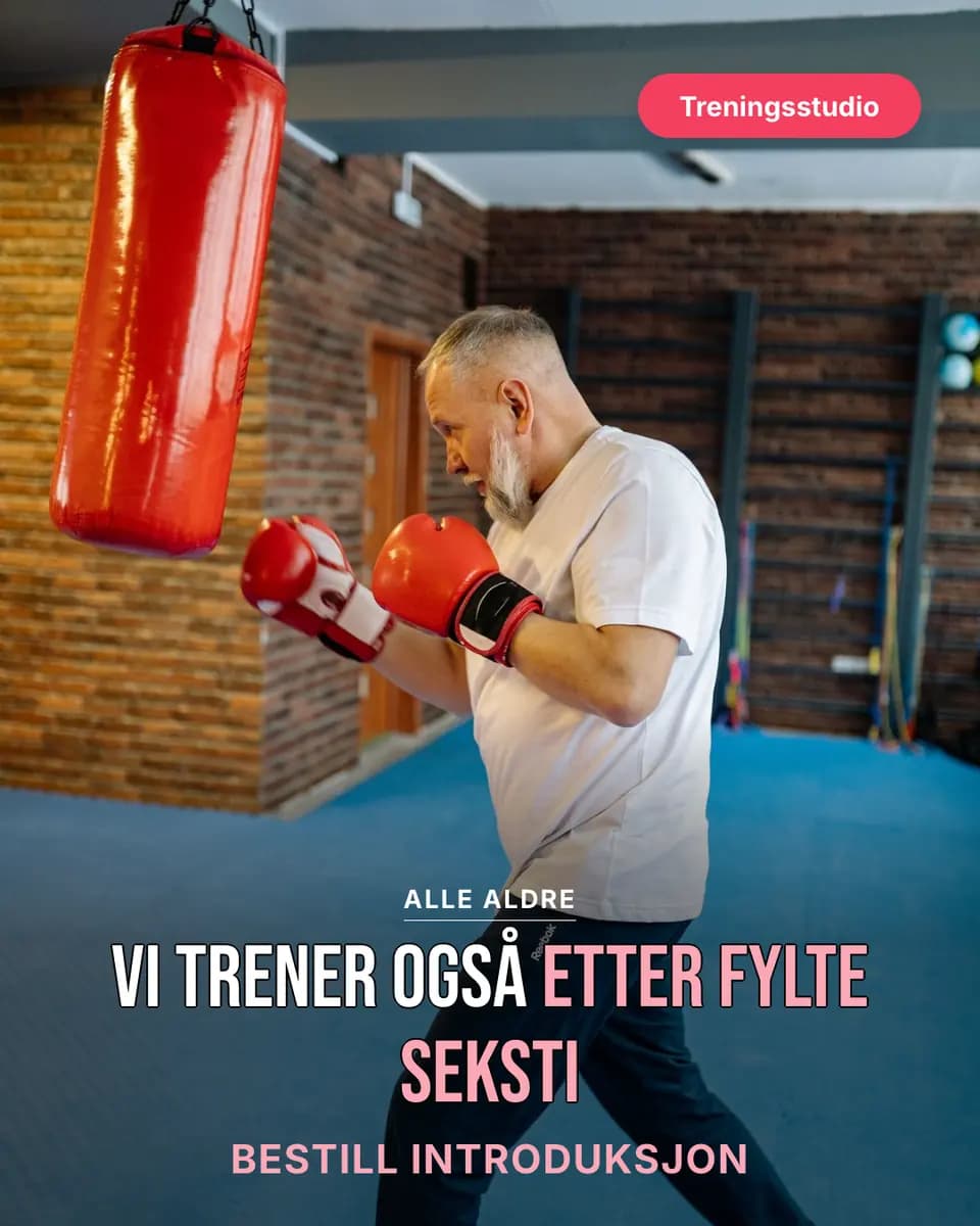 Vi trener også etter fylte seksti, Treningsstudio
