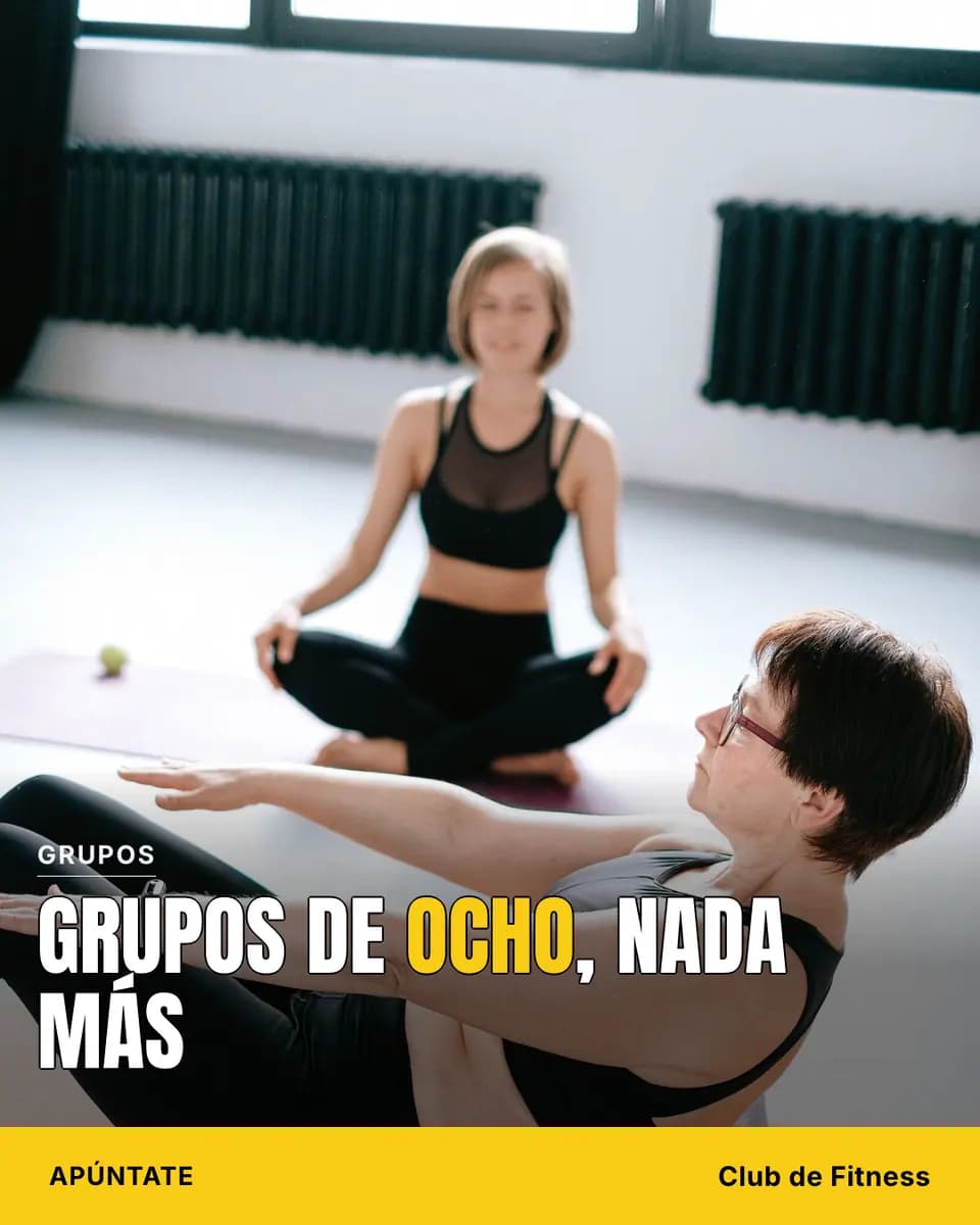 GRUPOS DE OCHO, NADA MÁS, Club de Fitness