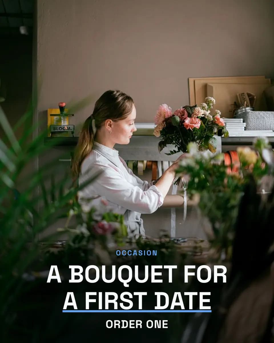 A BOUQUET FOR A FIRST DATE, Flower Studio