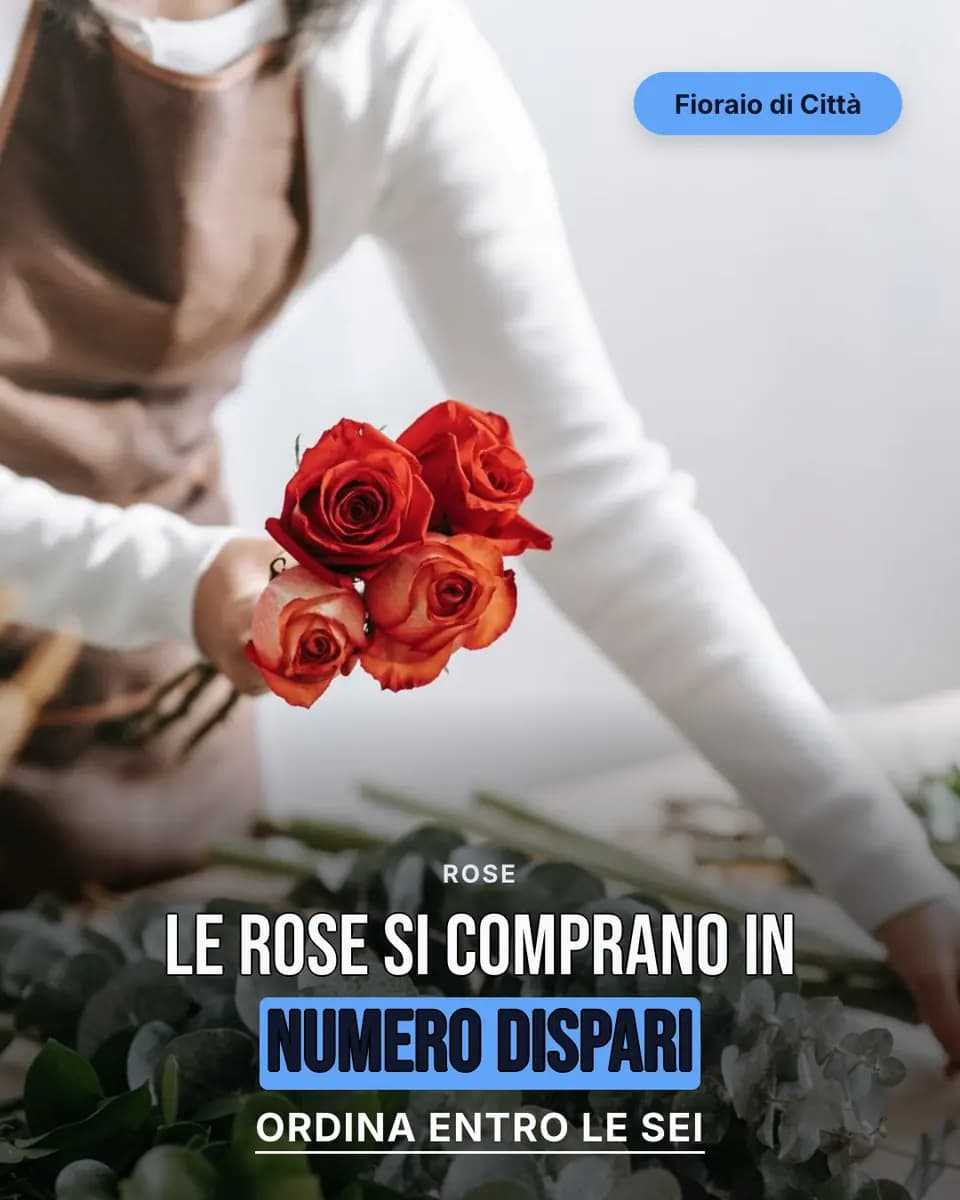 Le rose si comprano in numero dispari, Fioraio di Città