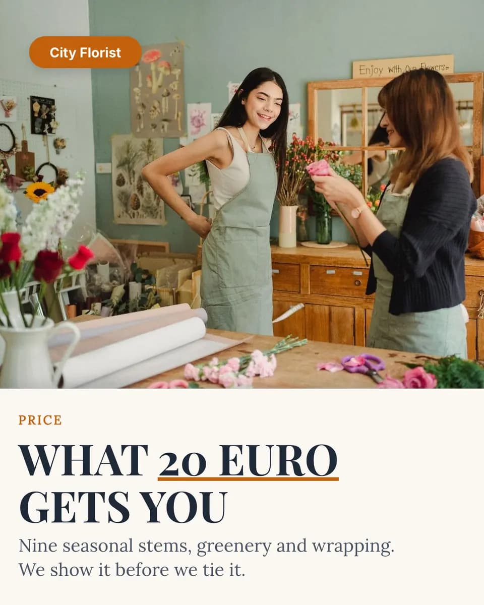 WHAT 20 EURO GETS YOU, City Florist