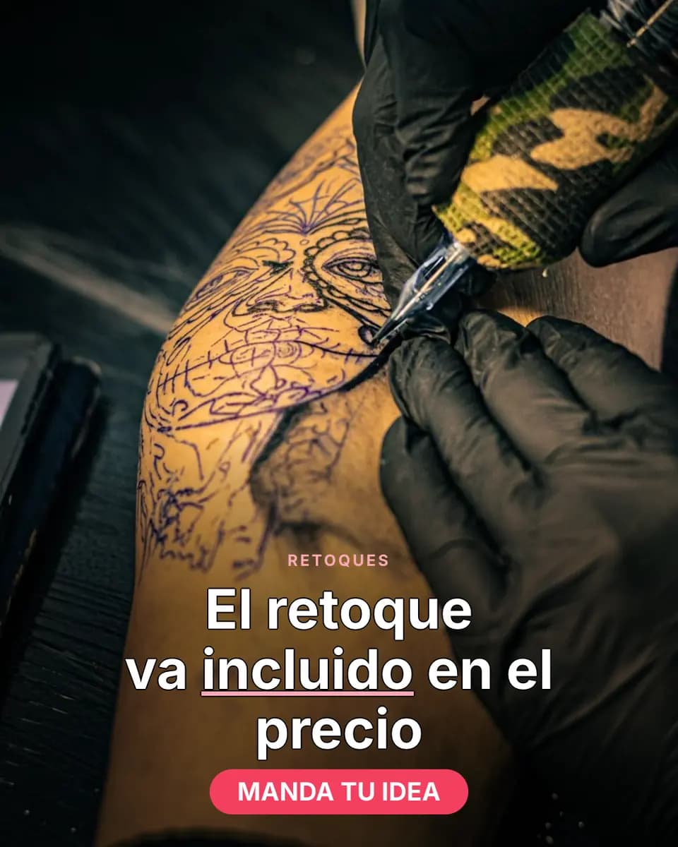 El retoque va incluido en el precio, Estudio de Tatuaje