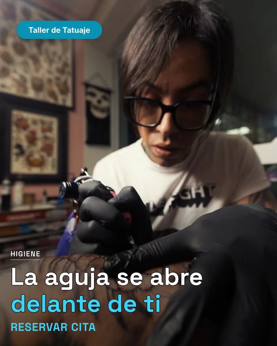 La aguja se abre delante de ti, Taller de Tatuaje