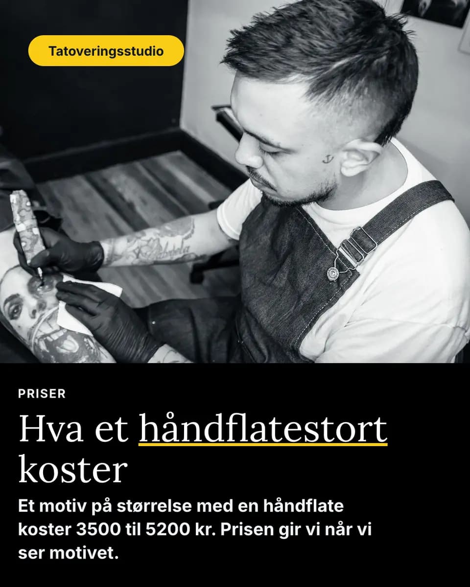 Hva et håndflatestort koster, Tatoveringsstudio