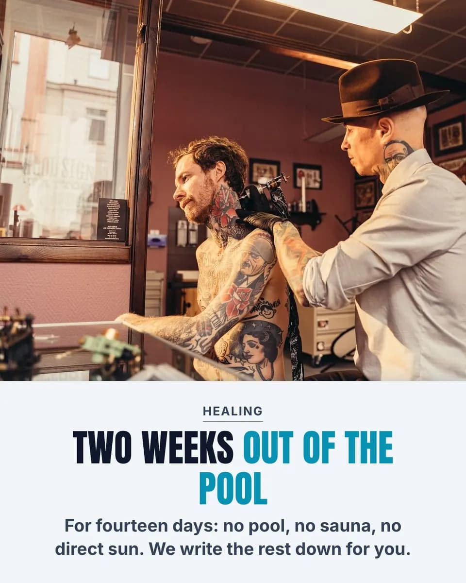 TWO WEEKS OUT OF THE POOL, Tattoo Workshop