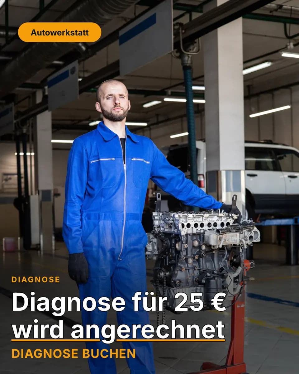 Diagnose für 25 € wird angerechnet, Autowerkstatt