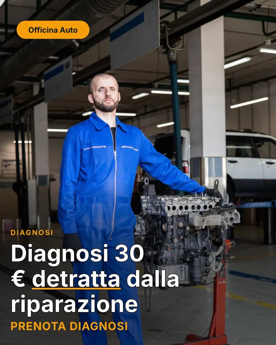 Diagnosi 30 € detratta dalla riparazione, Officina Auto