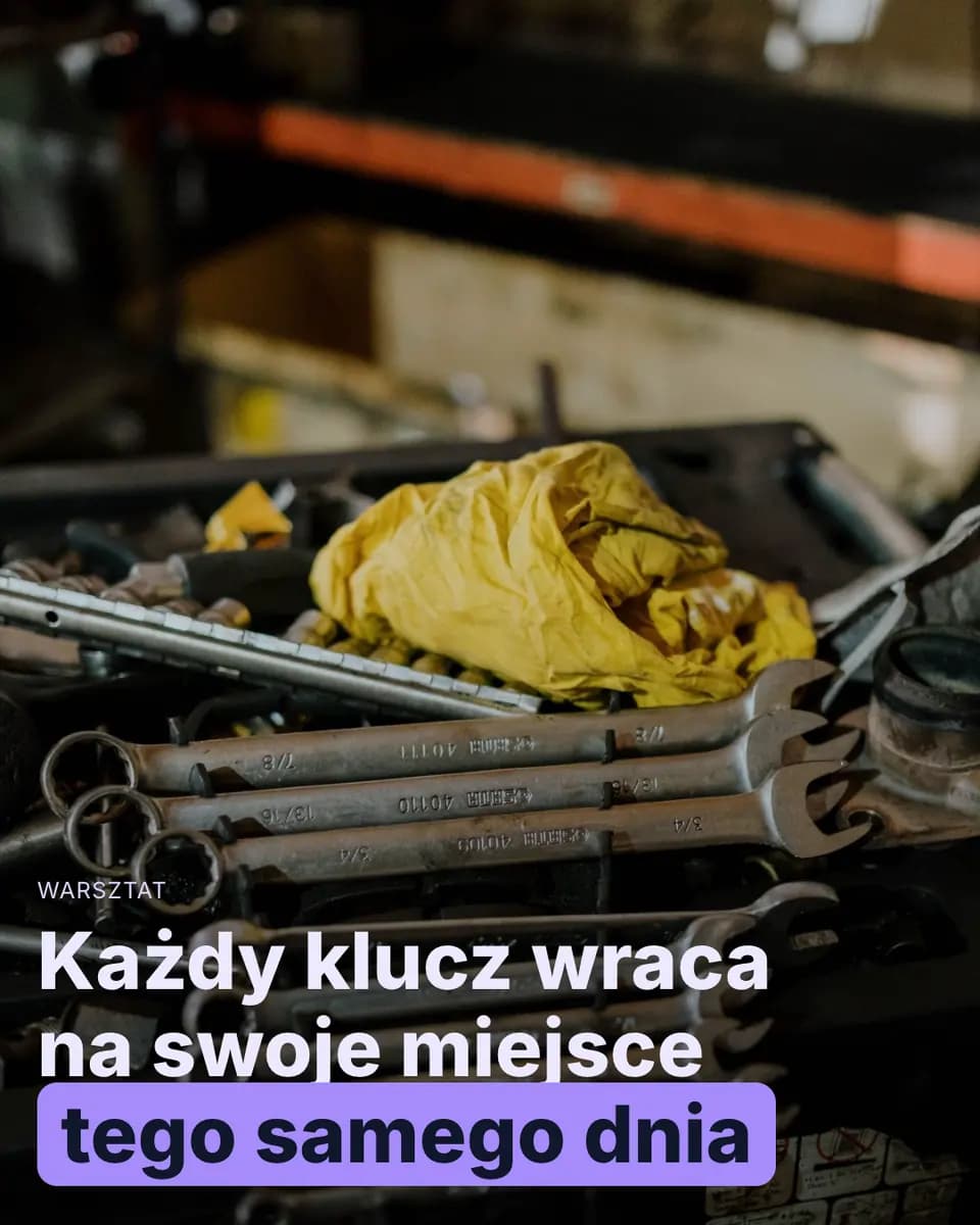 Każdy klucz wraca na swoje miejsce tego samego dnia — Warsztat Samochodowy