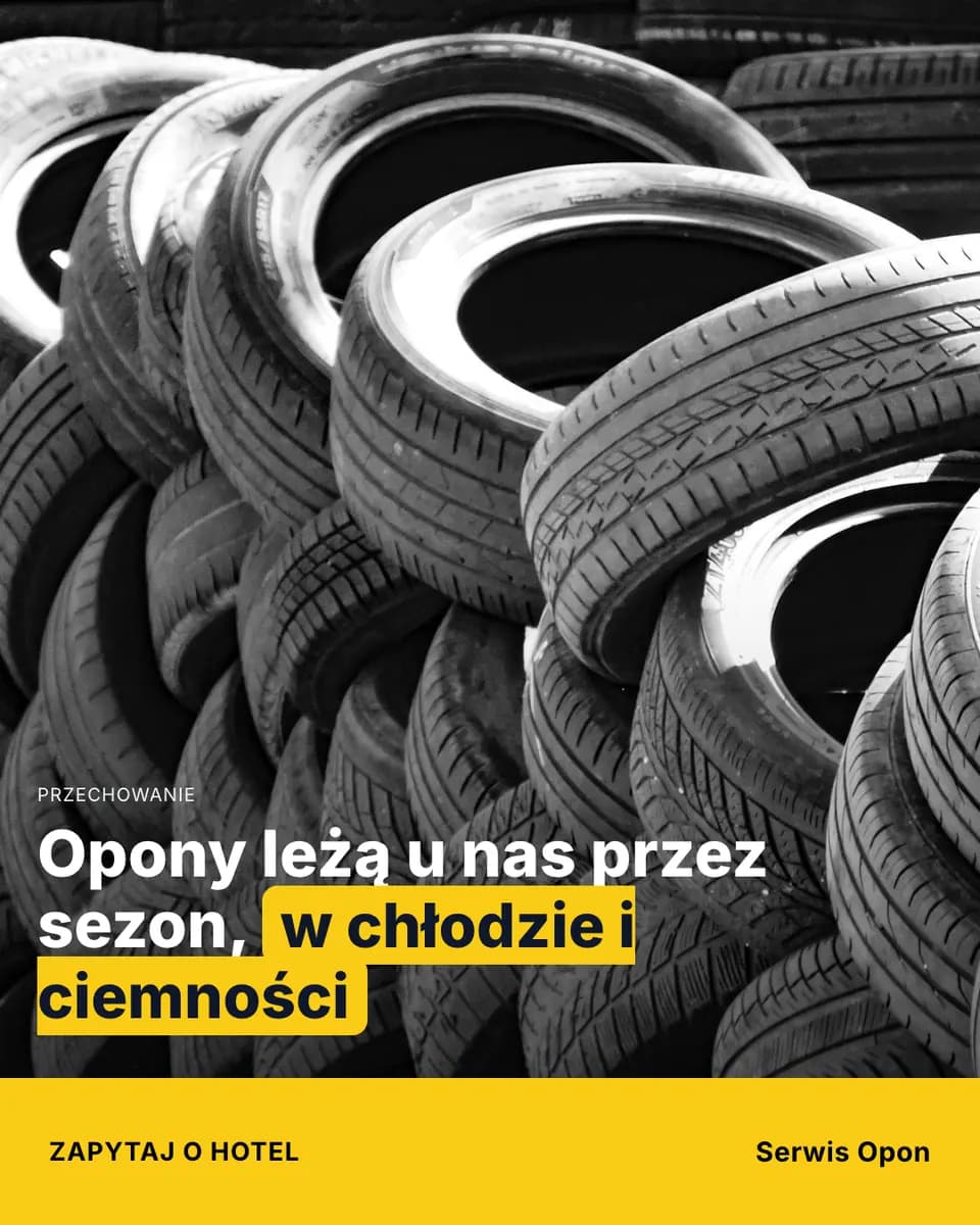 Opony leżą u nas przez sezon, w chłodzie i ciemności — Serwis Opon